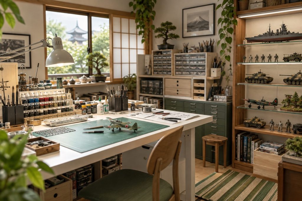 プラモデル制作部屋のレイアウト入門のイメージ画像